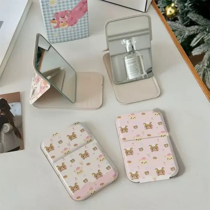 Miroir de bureau portable pliable Rilakkuma Korilakkuma Kawaii