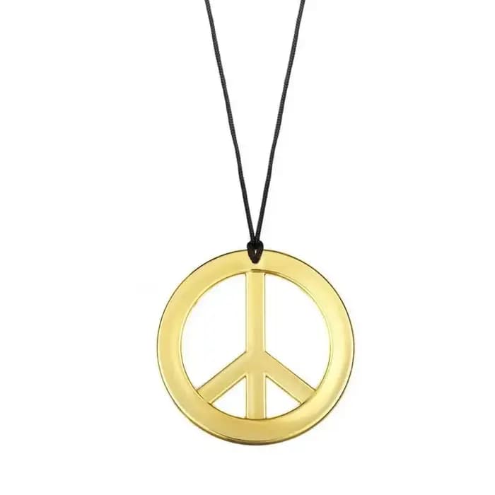 Tenues Hippie Disco des années 60 et 70 pour femmes, ensemble d'accessoires de Costume d'halloween Vintage, pantalon évasé Boho, gilet à franges, signe de paix
