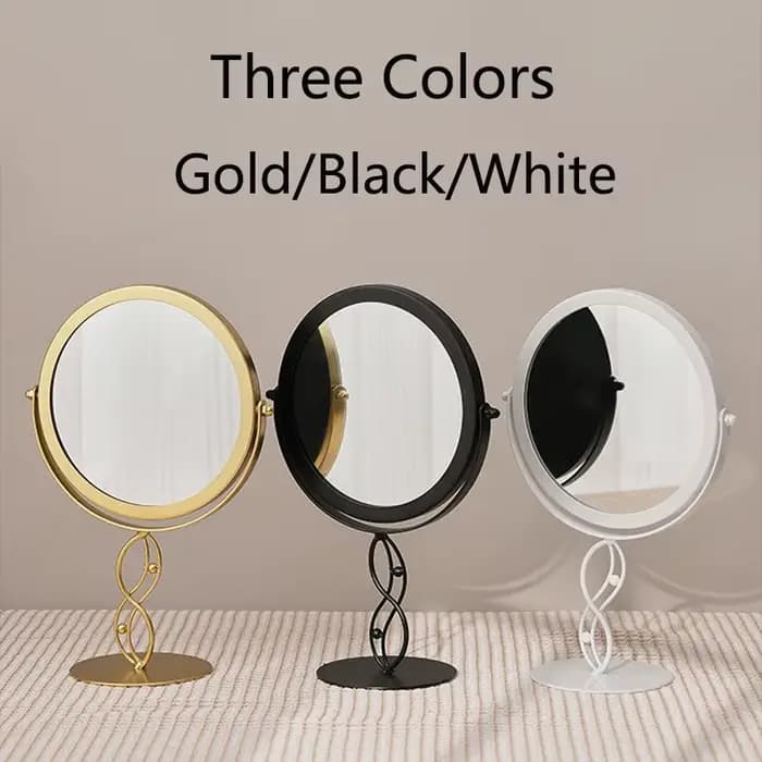 360 ° Miroir de maquillage de bureau rotatif
