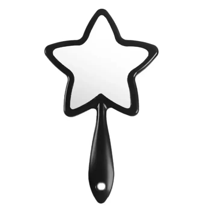 Miroir de maquillage haute définition en forme de pentagramme