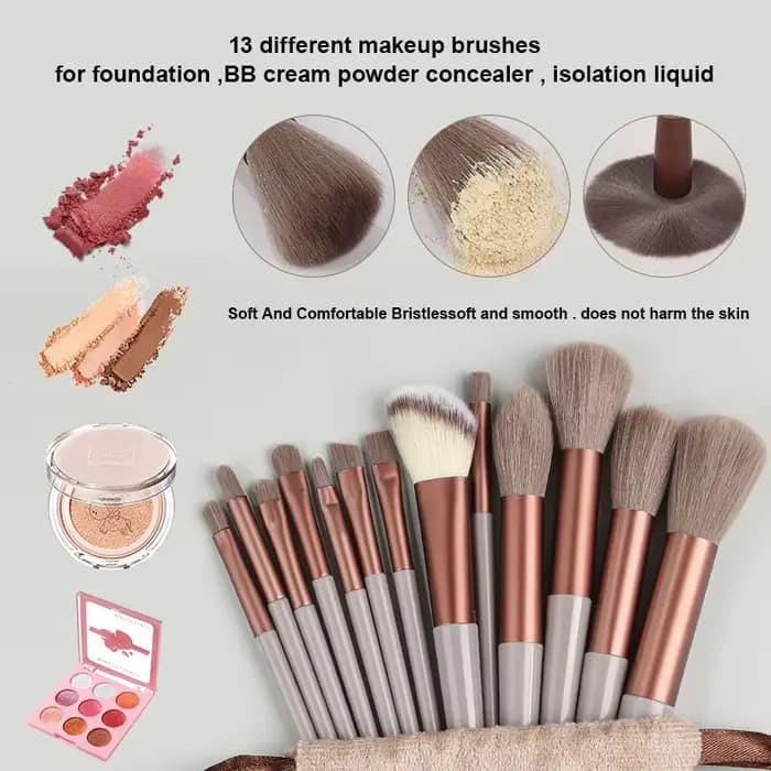 Ensemble de 13 pinceaux de maquillage de qualité supérieure pour cosmétiques
