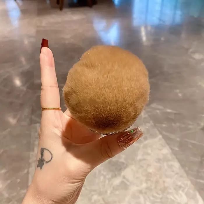 Pinceau à poudre libre de luxe de grande taille, incrustation de diamants artificiels, doux et délicat pour la peau, pinceau à blush pour le visage