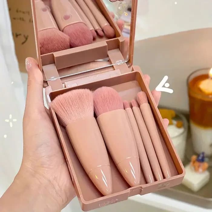 Ensemble de pinceaux de maquillage de voyage