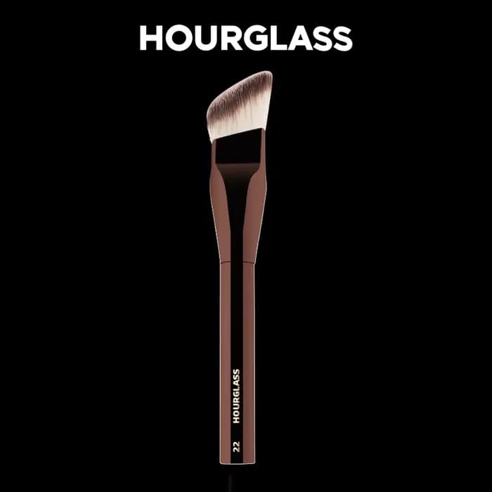 HOURGLASS pinceaux de fond de teint liquide coudés fond de teint crème brosse Blush brosse Base maqu