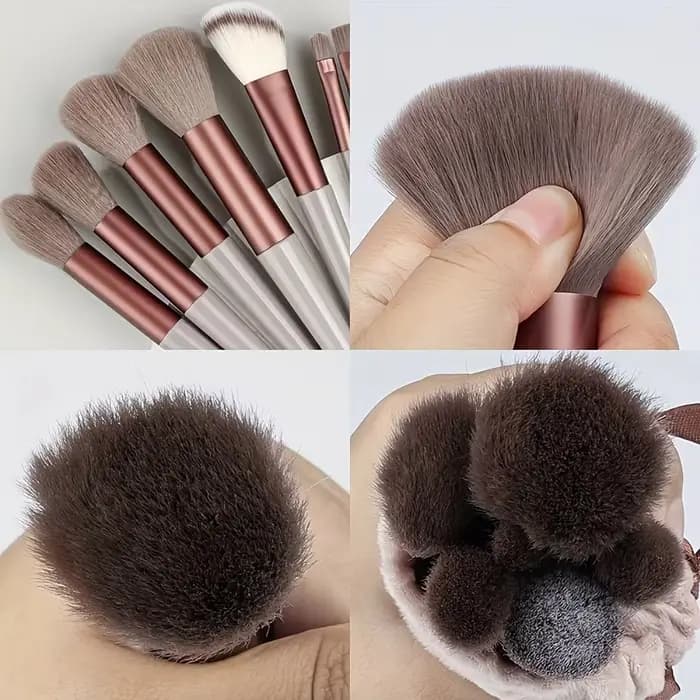 Ensemble de pinceaux de maquillage synthétiques doux de qualité supérieure