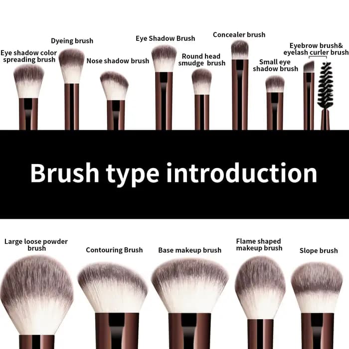 Ensemble de pinceaux de maquillage