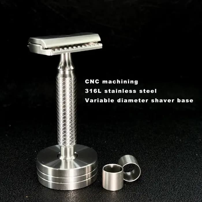 Support de rasoir de base de rasoir de diamètre variable en acier inoxydable 316L de processus CNC