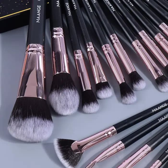 Maange-Pinceaux de maquillage professionnels avec boîte, poudre cosmétique, fard à barrage, fond de
