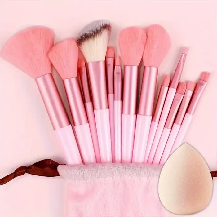 Professiona 13 pièces ensemble de pinceaux de maquillage fond de teint fard à paupières Blush poudre mélange doux moelle