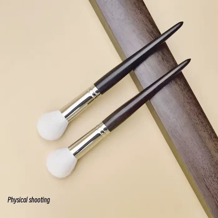 Blush pinceau de maquillage poudre naturel fin cheveux de chèvre luxe ébène poignée pinceaux