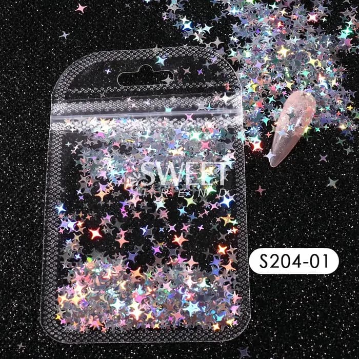 Paillettes holographiques pour ongles