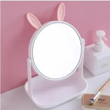 Miroir de maquillage élégant avec oreilles de chat