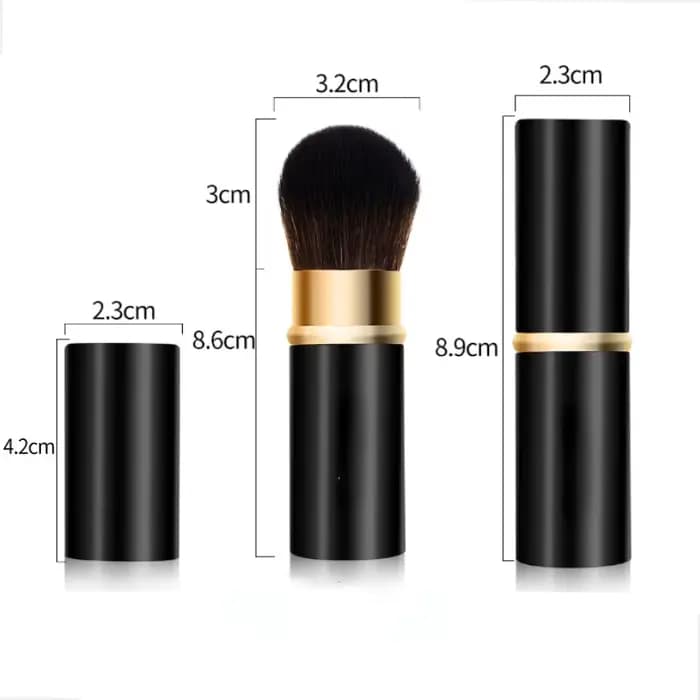 1 pièces pinceaux de maquillage rétractables poudre fond de teint mélange Blush brosse