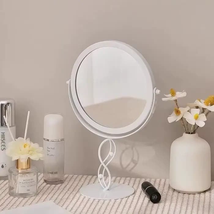 Miroir de maquillage de chambre en or