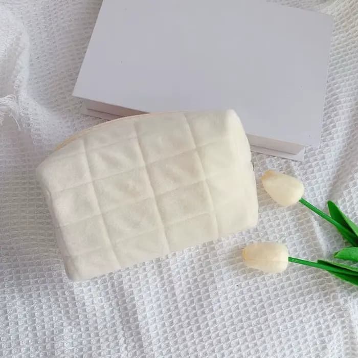 Pointrousse de maquillage en peluche pour femmes