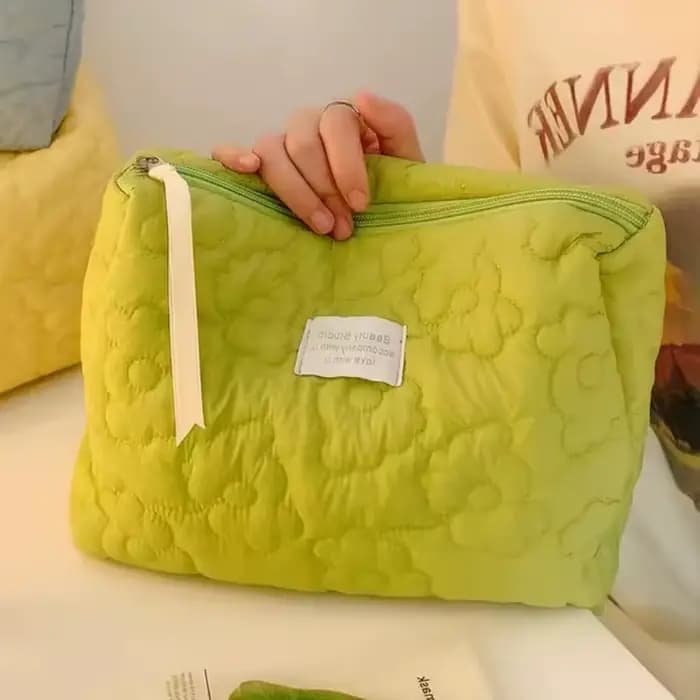 Trousse de maquillage à motif floral pour femmes