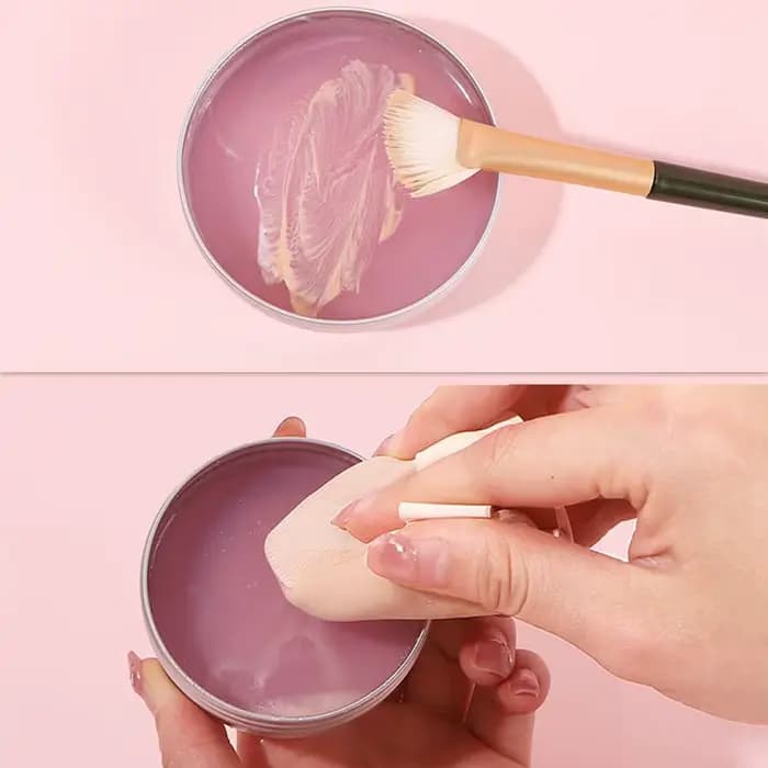 Outil de nettoyage portable pour pinceaux de maquillage Huatang Master avec poudre de savon