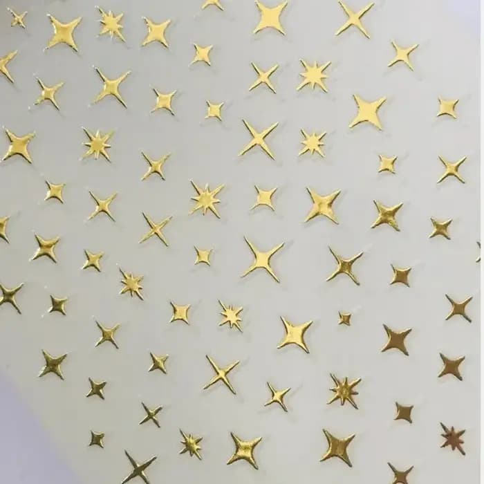 Autocollants 3D Laser argent/or Rose, Art de manucure et de pédicure, Art de décorer les ongles