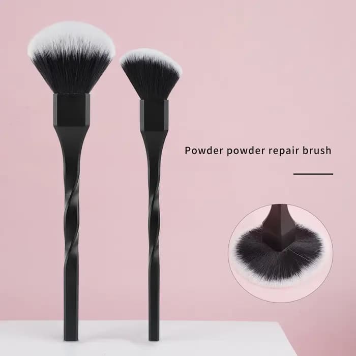 1 pièces spirale conception poignée en plastique beauté maquillage pinceaux cosmétiques poudre Blush brosse