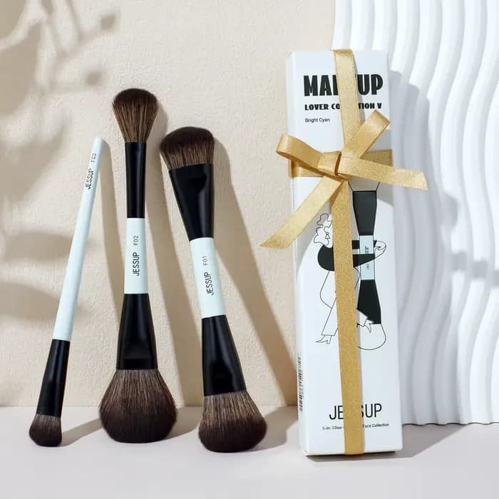 Jessup – ensemble de pinceaux de maquillage pour le visage, 2/3/5 pièces, pinceaux de maquillage à D