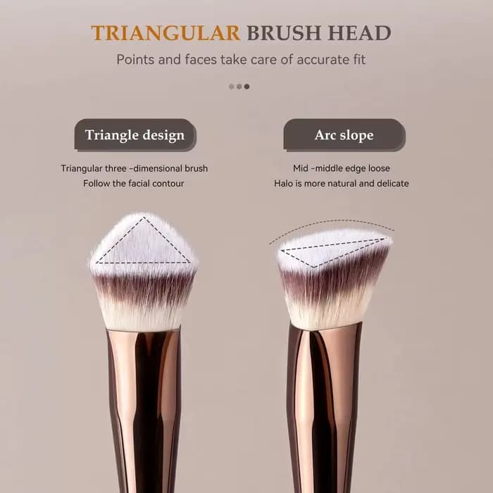 Ensemble de pinceaux de maquillage de voyage avec étui