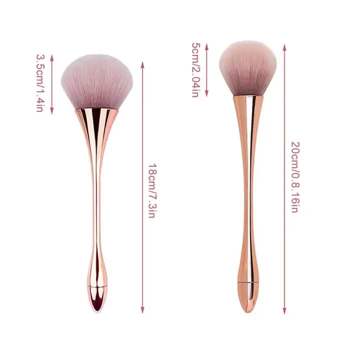 1 pièces pinceau de maquillage en éventail doré Rose
