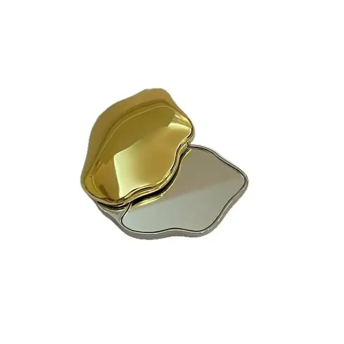 Miroir de maquillage Double face en forme de cœur pour fille
