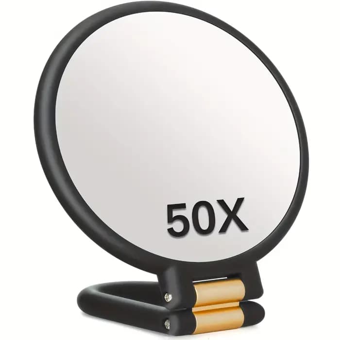 50x Miroirs de maquillage portables à double face