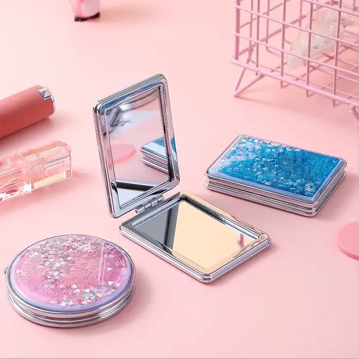Miroir de maquillage viral créatif en forme de sablier