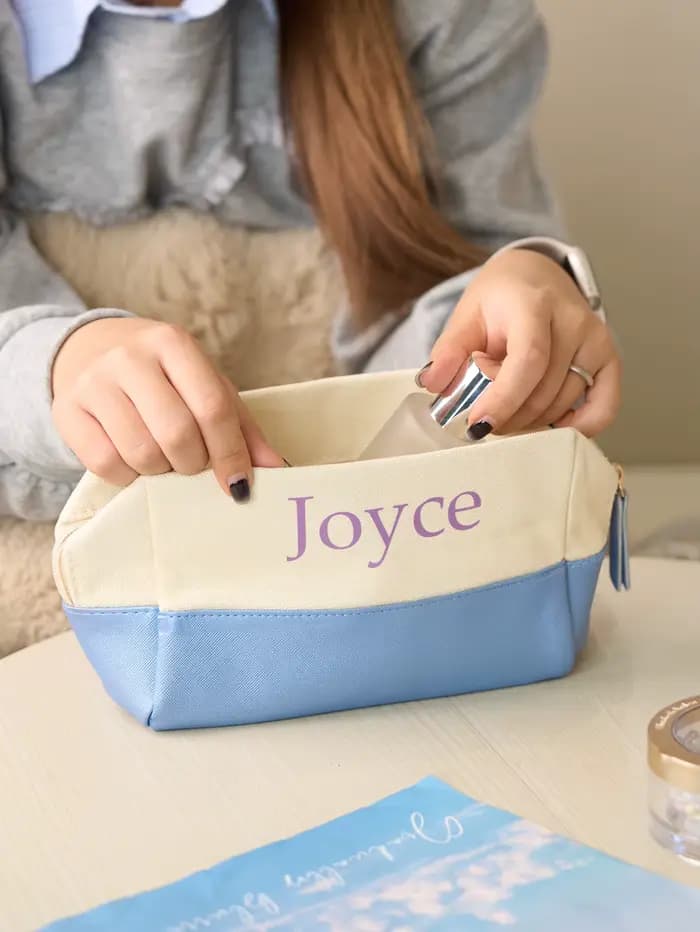 1 pièce Trousse de maquillage personnalisée avec nom