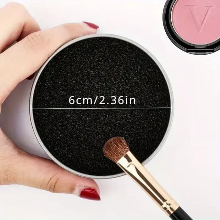 Éponge de nettoyage pour pinceaux de maquillage facile à nettoyer - outil de décoloration rapide