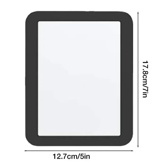 Miroir magnétique portable rectangulaire pour casier