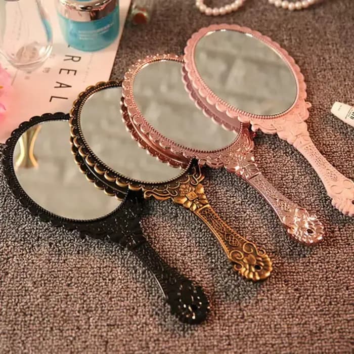 Miroir de maquillage à main Vintage
