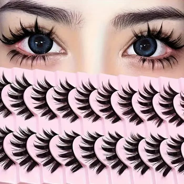 Outils de maquillage épais pour les yeux, 2 boîtes de 20 paires d'extensions de légumineuses et de p