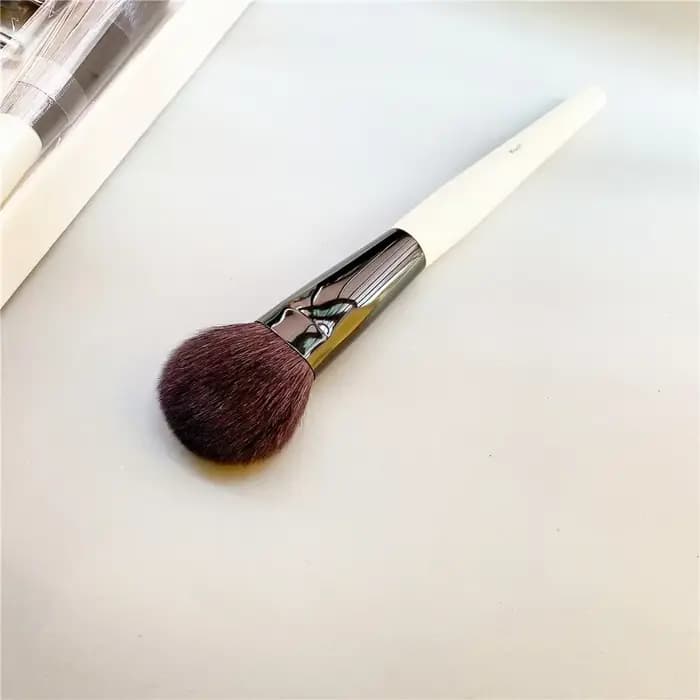 Brosse à Blush originale de Luxe, poils de chèvre naturels doux, poudre ronde pour joues, surligneur