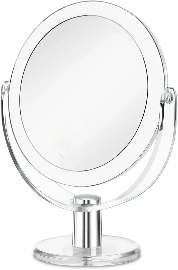 Miroir de maquillage avec support