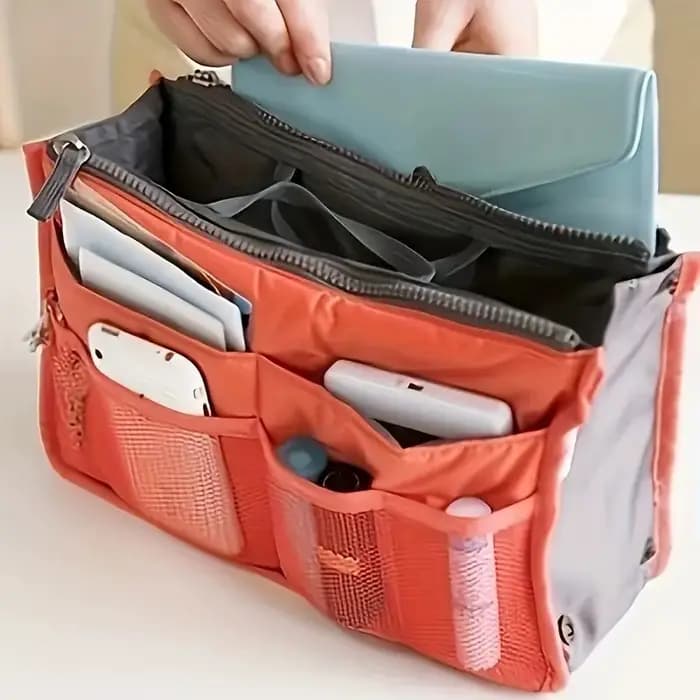 Trousse de toilette de voyage pour hommes et femmes. Tissu Oxford léger et durable avec poches zippées
