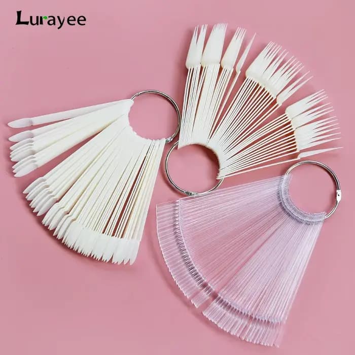 80/50/20 pièces bâtons d'affichage des ongles échantillon des ongles faux ongles conseils vernis à o