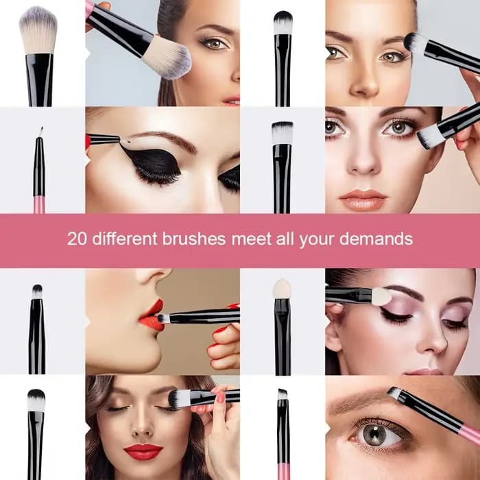Ensemble de pinceaux de maquillage 20 pièces Kit