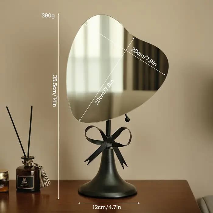Miroir de maquillage en métal pour la maison