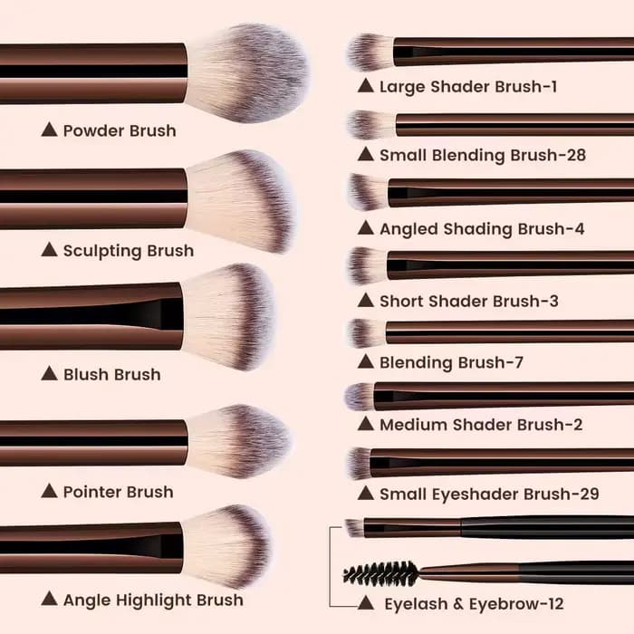 Ensemble de pinceaux de maquillage