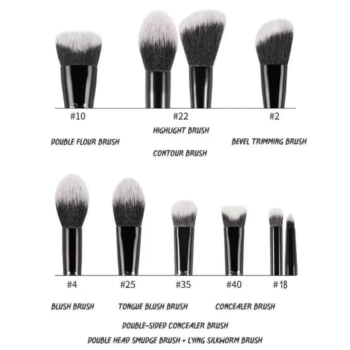 KVD pinceaux de maquillage série fard à joues poudre fond de teint correcteur ombre à paupières mélange cosmétique beauté doux brosse outils Maquiagem