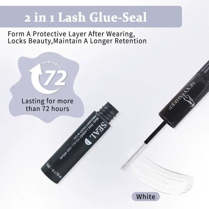 SEXYSHEEP Liaison et joint de cils 10 ml Colle et joint de cils individuels Kit d'extension de cils