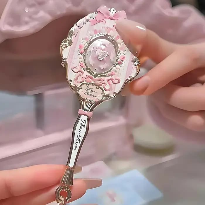 Flowerknows Mirror Midsummer Night Bunny Garden Mirrors Strawberry Cupid Handheld Makeup
