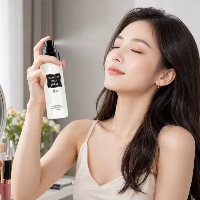 Spray Fixateur de Maquillage Effet Scintillant