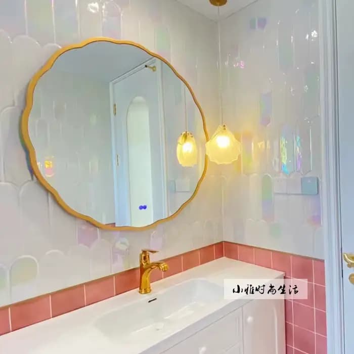 Miroir chinois créatif petit Restaurant Simple mode beauté