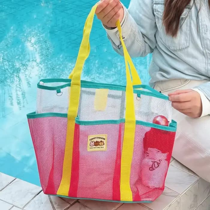 Trousse de toilette en maille de nylon