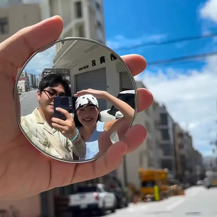 Miroir à selfie, miroir grand angle de voyage