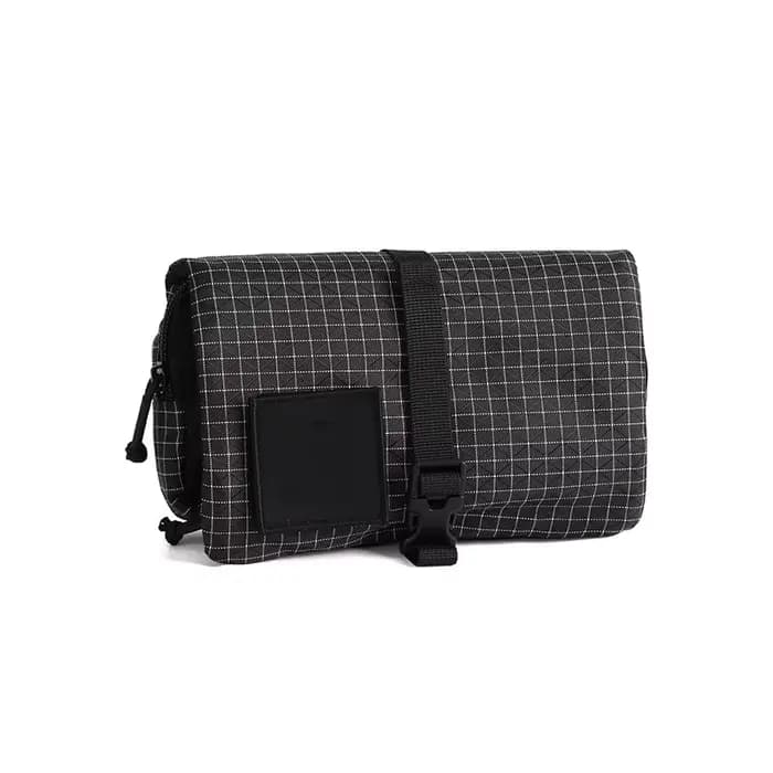 Sac de toilette portable imperméable à suspendre avec plusieurs compartiments pour la randonnée, le