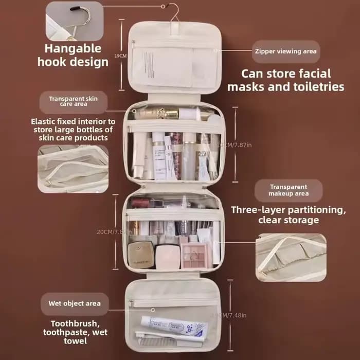 Organisateur de produits de toilette de maquillage